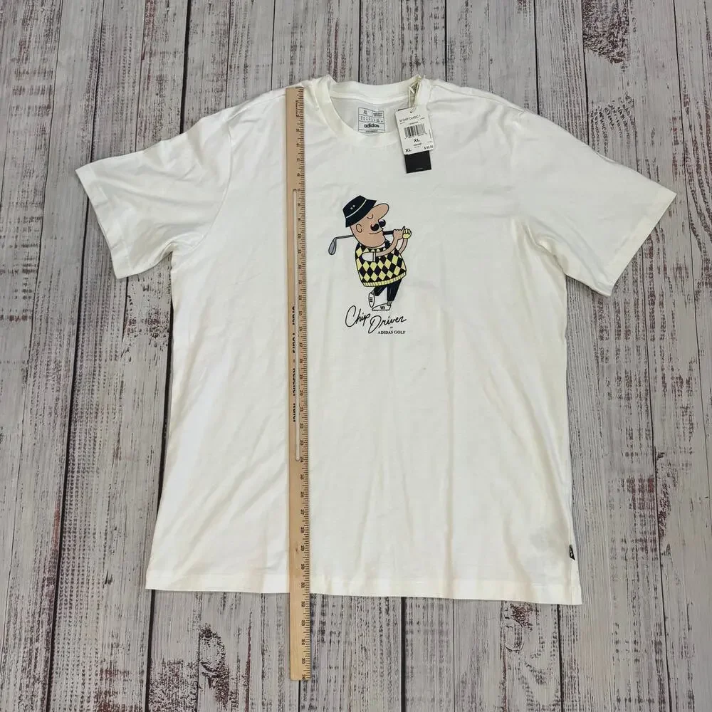 Adidas Golf Chip Driver Graphic Tee White Size XL NWT